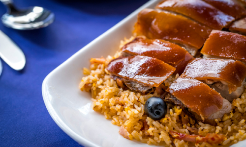 Portuguese Roasted Suckling Pig Stuffed with Rice